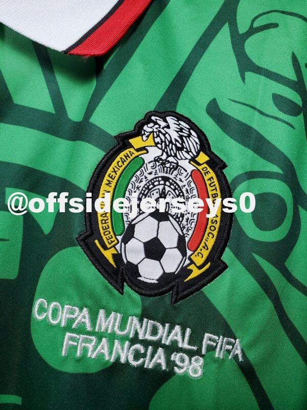 1998 Mexico Camisa de futebol retro S to 2XL