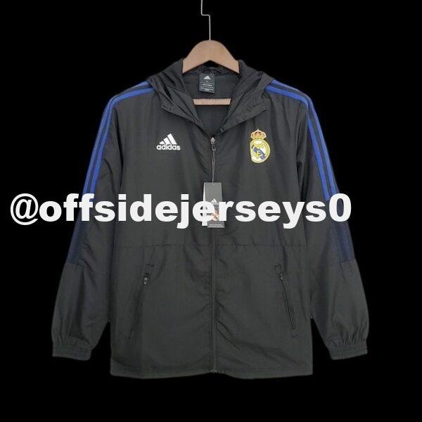 2022 Real Madrid Windbreaker Black