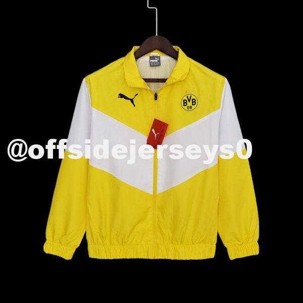 21 22 Dortmund Windbreaker Yellow White
