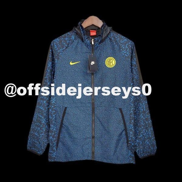 21 22 Windbreaker Inter Milan Blue Camouflage