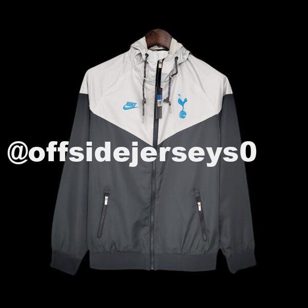 21 22 Windbreaker Tottenham Black Grey