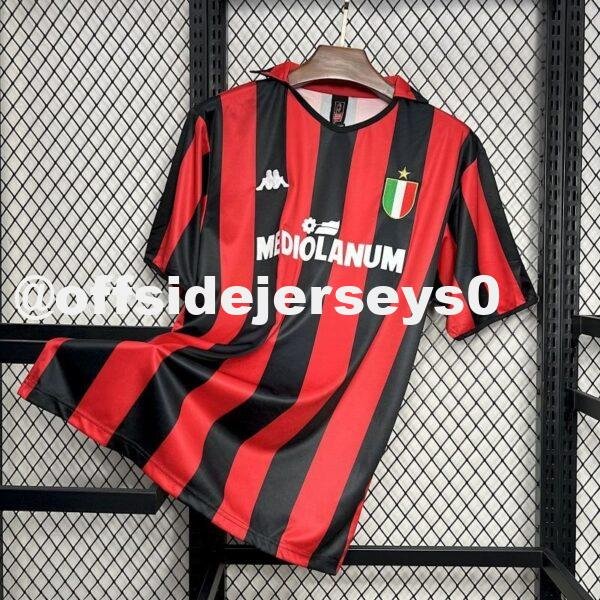 AC Milan 1988 89 Home Retro Jersey