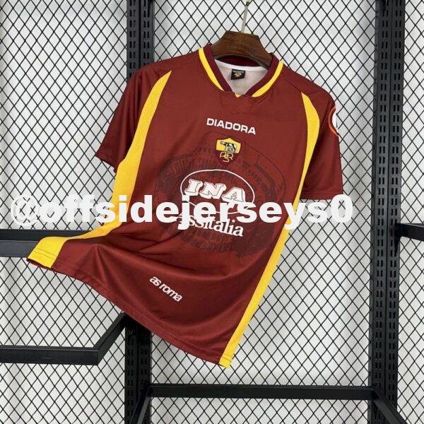 AS Roma 1997 98 Home Retro Jersey