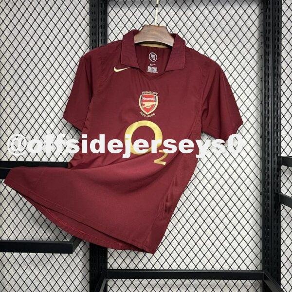 Arsenal 2005 06 Home Retro Jersey