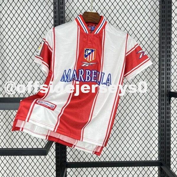 Atletico Madrid 1999 00 Home Retro Jersey