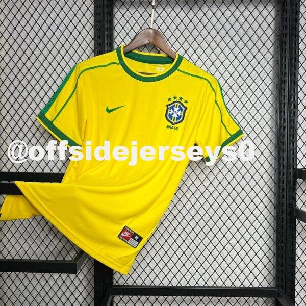 Brazil 1998 Home Retro Jersey
