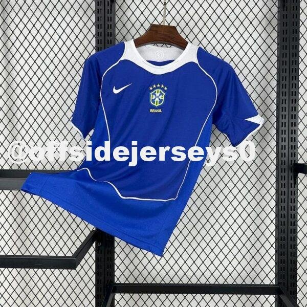 Brazil 2004 06 Away Retro Jersey