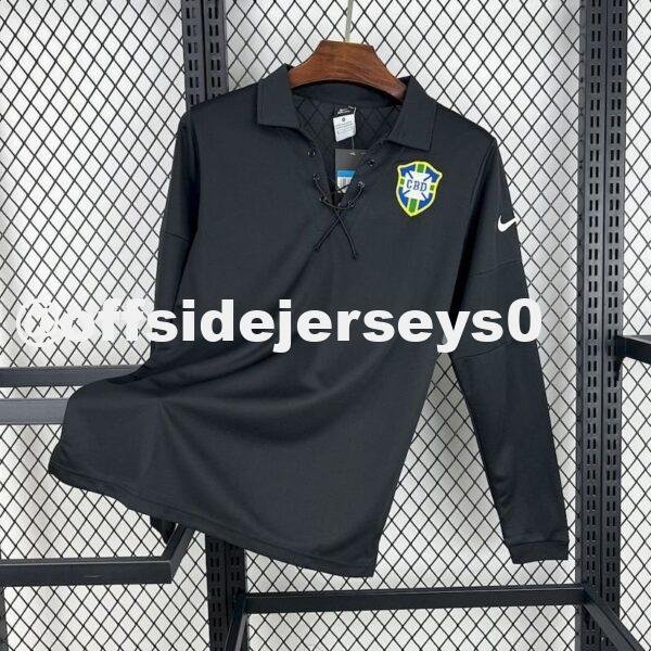 Brazil 2004 Special Edition Long Sleeves Retro Jersey