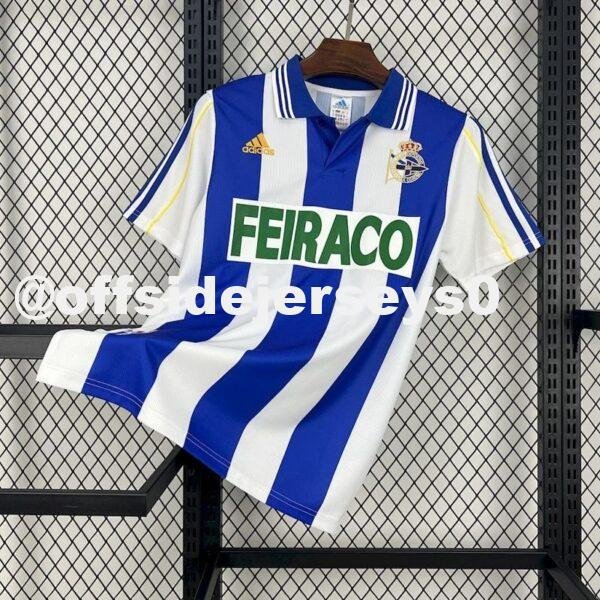 Deportivo de La Coruna 1999 00 Home Retro Jersey