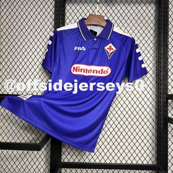 Fiorentina 1998 99 Home Retro Jersey