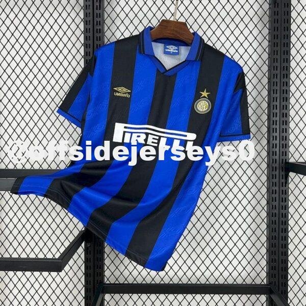 Inter Milan 1995 96 Home Retro Jersey