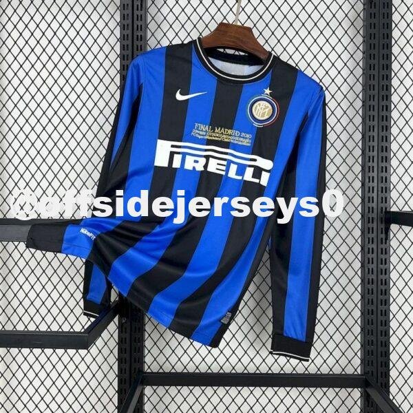 Inter Milan 2010 Home Long Sleeves Retro Jersey