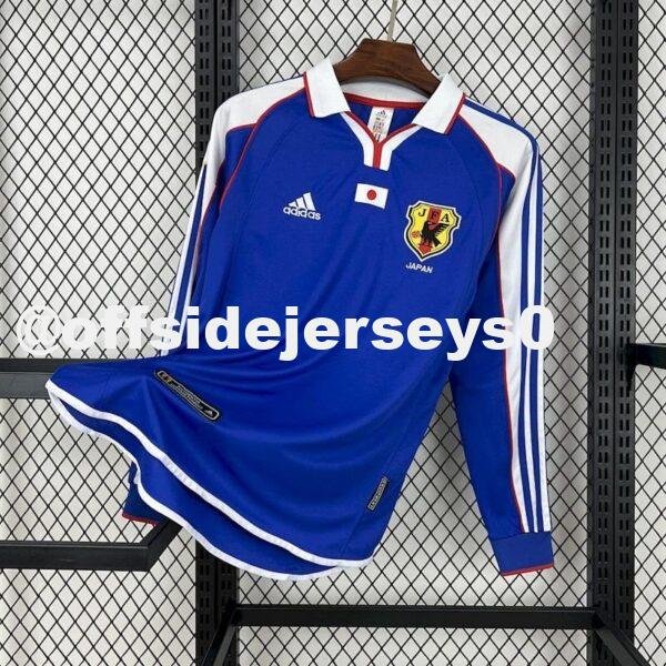Japan 2000 Home Long Sleeves Retro Jersey