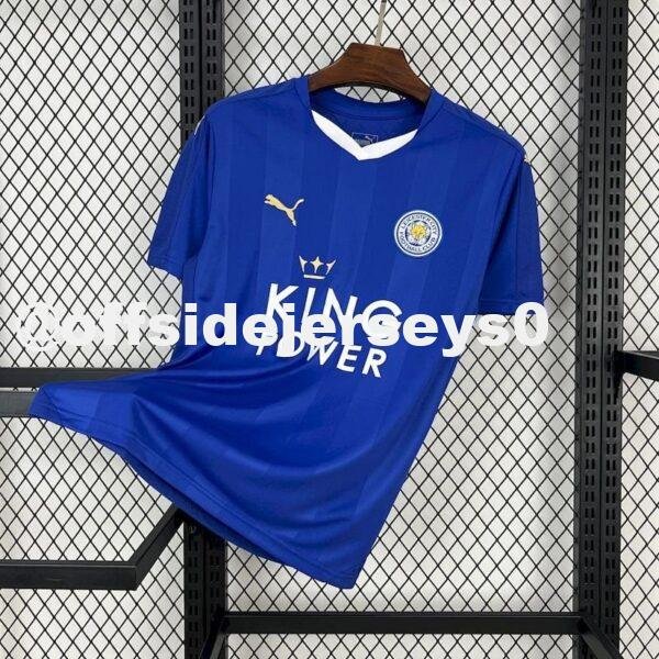 Leicester City 2015 16 Home Retro Jersey