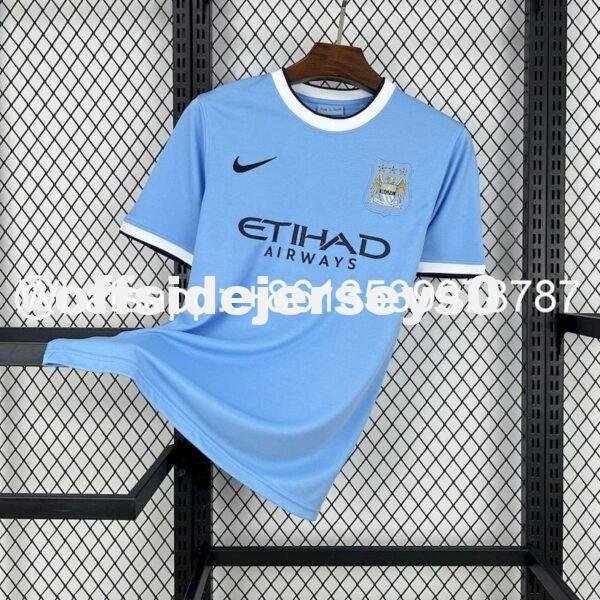 Manchester City 2013 14 Home Retro Jersey