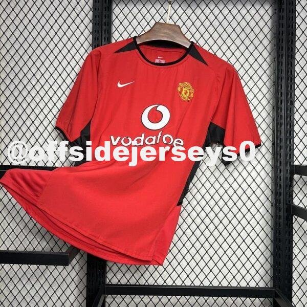 Manchester United 2002 04 Home Retro Jersey