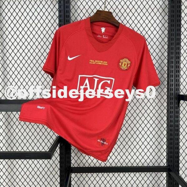 Manchester United 2007 08 Home UCL Retro Jersey