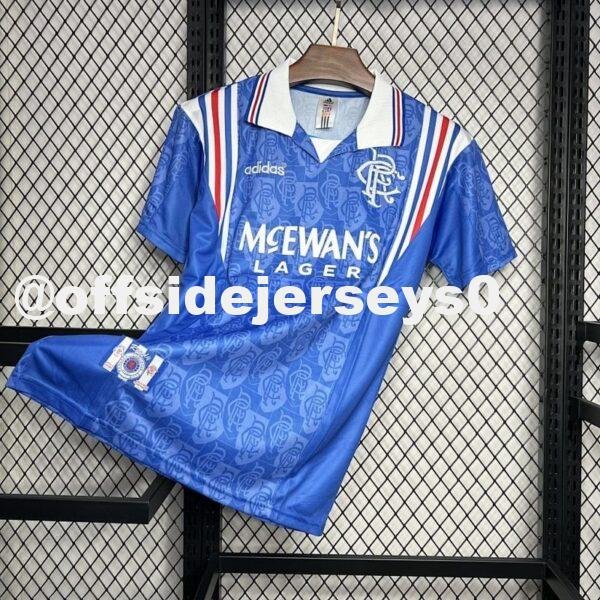 Rangers 1996 97 Home Retro Jersey