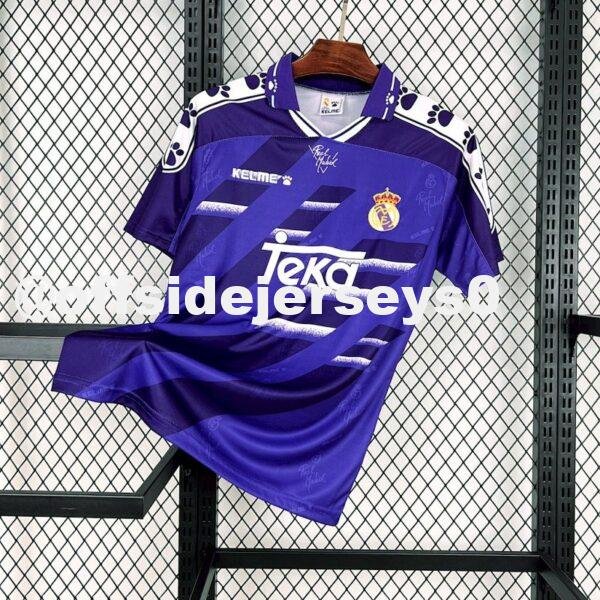 Real Madrid 1994 96 Away Retro Jersey