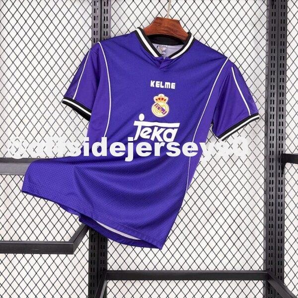Real Madrid 1997 98 Away Retro Jersey