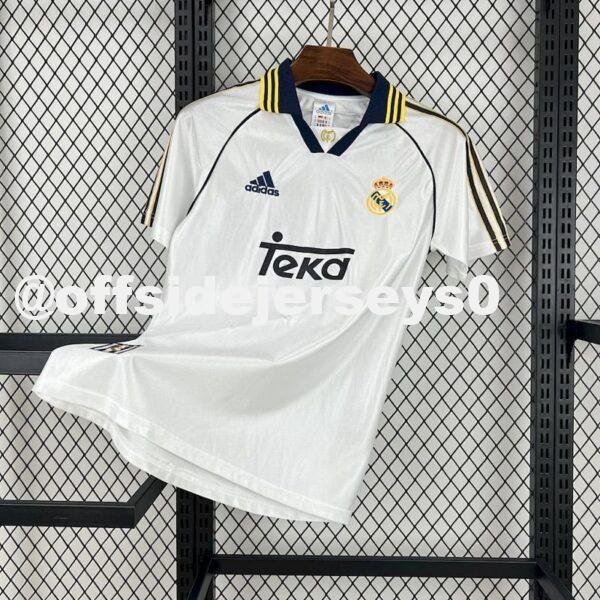 Real Madrid 1998 00 Home Retro Jersey