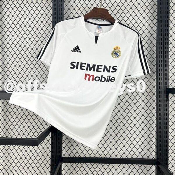 Real Madrid 2003 04 Home Retro Jersey