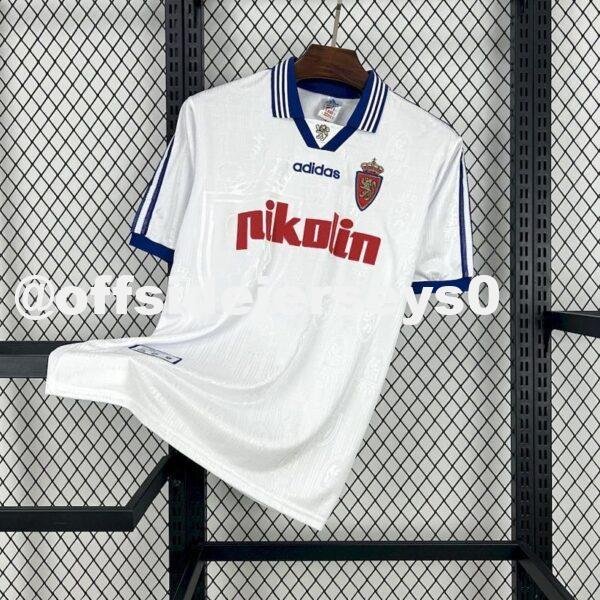 Real Zaragoza 1997 98 Home Retro Jersey