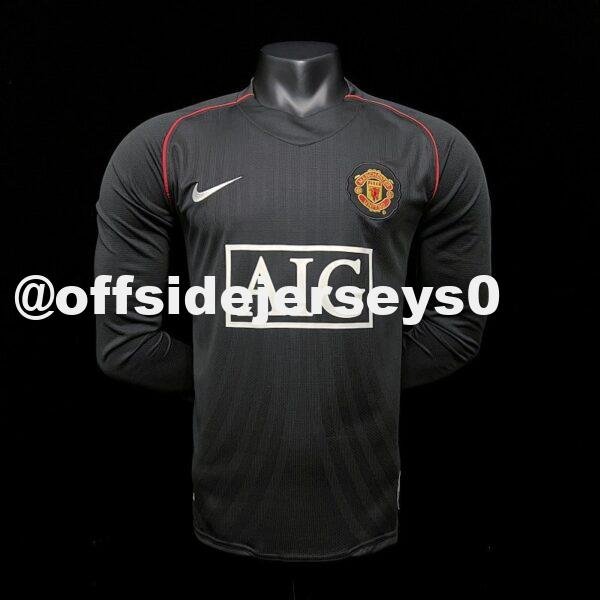 Retro 07 08 Manchester United Away long-sleeved