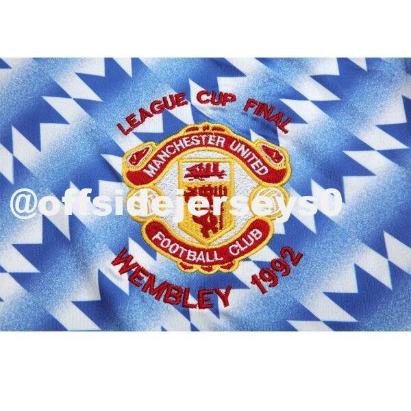 Retro 90 92 Manchester united AWAY LEAGUE CUP FINAL