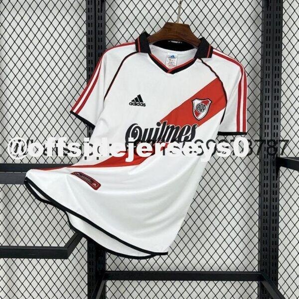 River Plate 2000 01 Home Retro Jersey