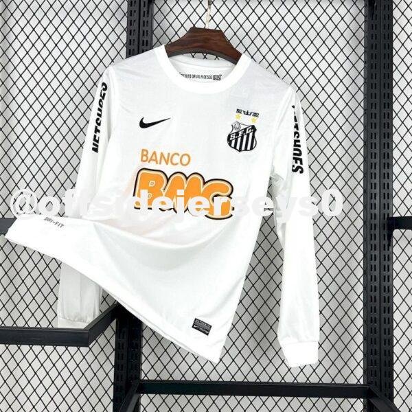 Santos 2011 12 Home Long Sleeves Retro Jersey