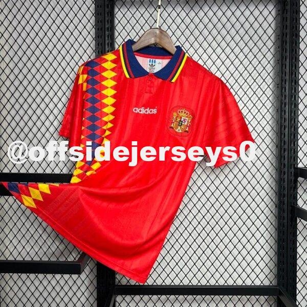 Spain 1994 Home Retro Jersey