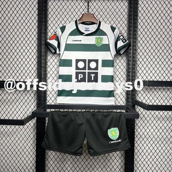 Sporting CP 2001 03 Home Retro Kids Kit