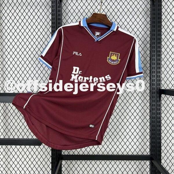 West Ham United 1999 01 Home Retro Jersey