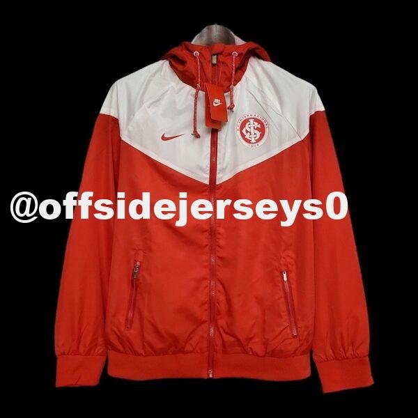 Windbreaker Brazil International Red and White