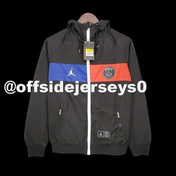 Windbreaker PSG Black and Blue Red