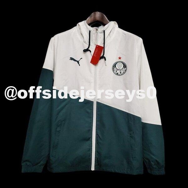 Windbreaker Palmeiras white green